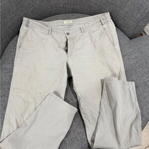 HTC Men's Light Gray Chinos
